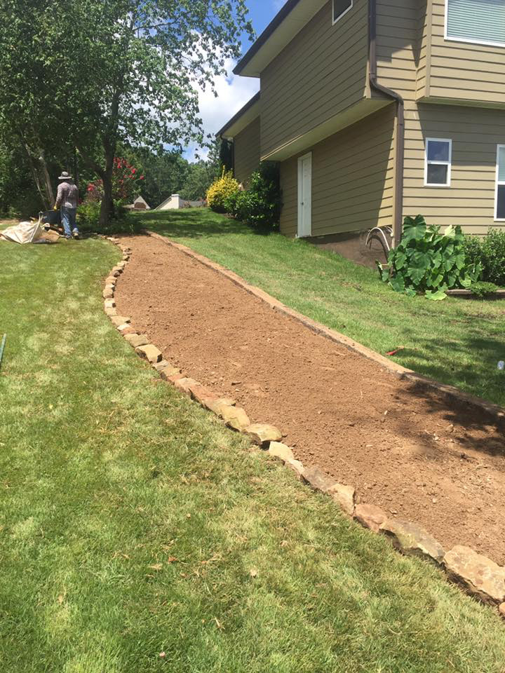 FLOWER BED CONSTRUCTION